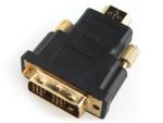 Gembird HDMI apa - DVI apa redukció, c0409001, A-HDMI-DVI-1, Átalakító, adapter (hálózati termékeken kívül), HDMI apa, DVI-D apa, Fekete, HDMI apa - DVI apa adapter, Aranyozott, HDMI male DVI male, gold, black, toldó, csatlakozó