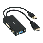 LINDY Konverter HDMI - DisplayPort/DVI/VGA (38182)