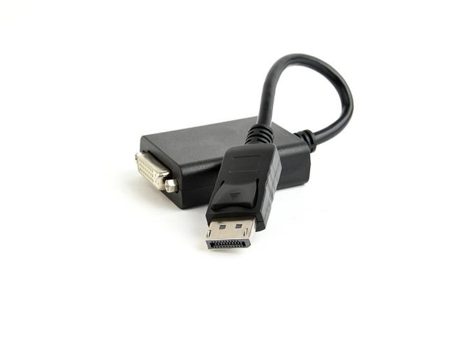 Gembird DisplayPort - DVI adapterkábel fekete, 10cm (A-DPM-DVIF-03)