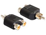 Delock 2 x RCA anya - 1 x RCA apa adapter