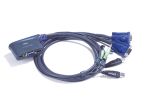 ATEN KVM Switch USB VGA + Audio, 2 port (CS62US)