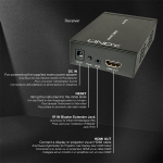 LINDY Extender HDMI IP 100m /adó és vevő/ (38126)