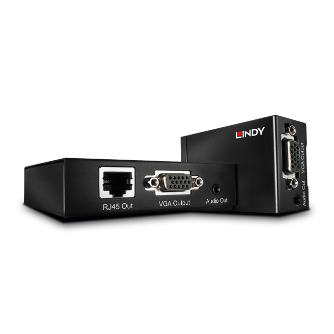 LINDY Extender VGA és audio CAT5E 300m (32540)
