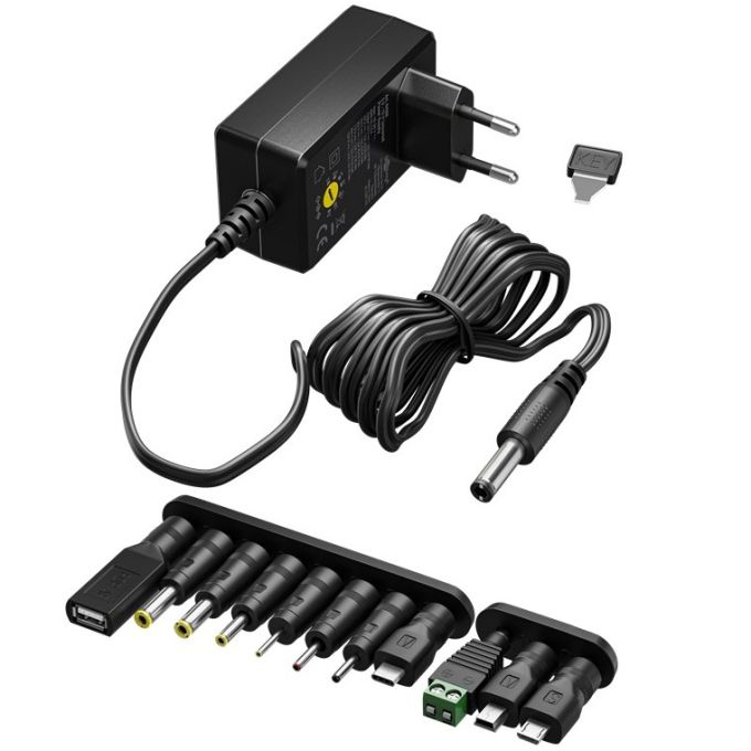 GOOBAY Univerzális hálózati DC adapter 5V-15V, max. 36 W / 2,4 A (74436)