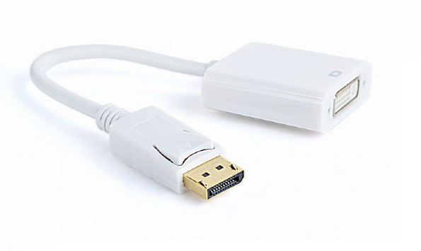 Gembird Displayport - DVI adapter, fehér ( A-DPM-DVIF-002-W)
