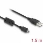 USB-B mini 4 tűs Hirose apa - USB-A apa