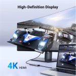 UGREEN Dokkoló állomás 5 az 1-ben, USB HUB, HDMI 1.4, 3x USB-A 3.0, USB-C, szürke (15596)