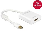 Delock mini Displayport 1.2 papa - HDMI 4K mama aktív adapter (62612)