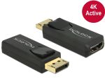 Delock DisplayPort 1.2 papa - HDMI 4K mama aktív adapter, fekete (65573)