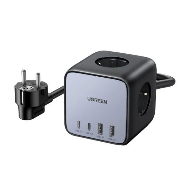 UGREEN PowerCube 7 az 1-ben hálózati elosztó, 65W 1,8m, fekete (60113)