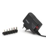 Delight Univerzális hálózati DC adapter 3V-12V, 2500mA, 6 különböző méretű csatlakozóva (55056C)