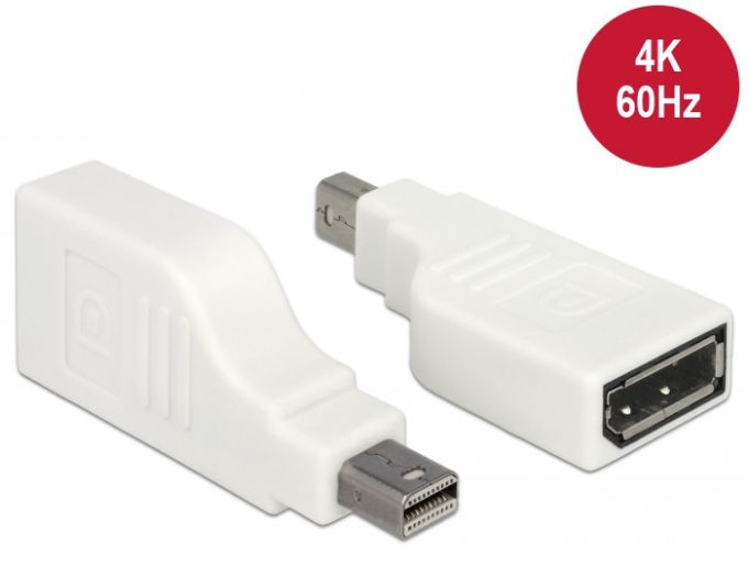 Delock mini Displayport papa–Displayport mama 1.2 4K 60Hz adapter (65867)